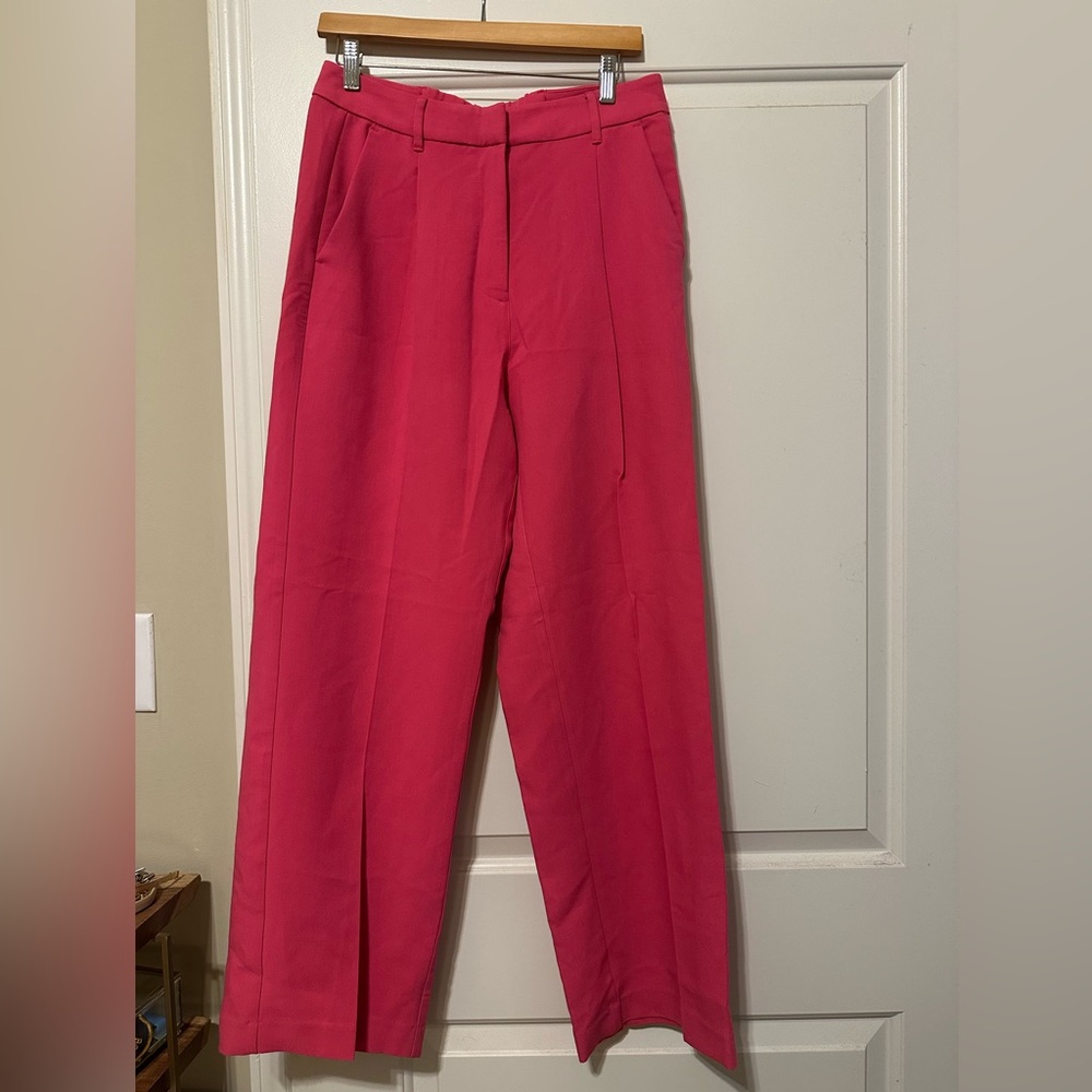 Old Navy Hot Pink Wide Leg Slacks- Womens